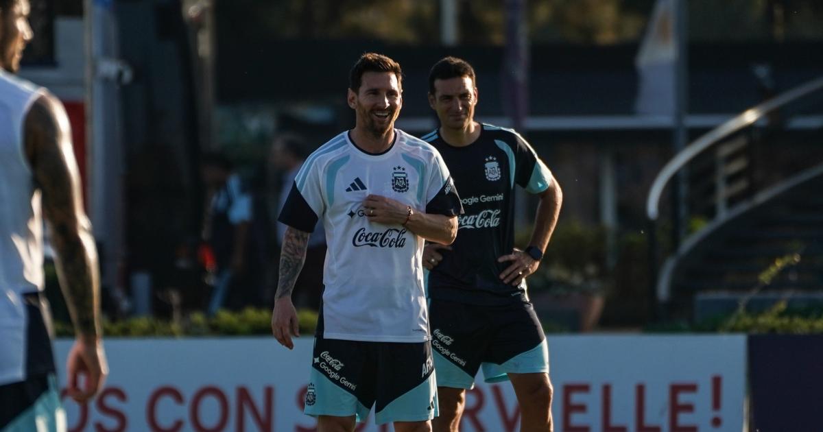 Messi sigue en veremos y Scaloni proboacute otro equipo con variantes