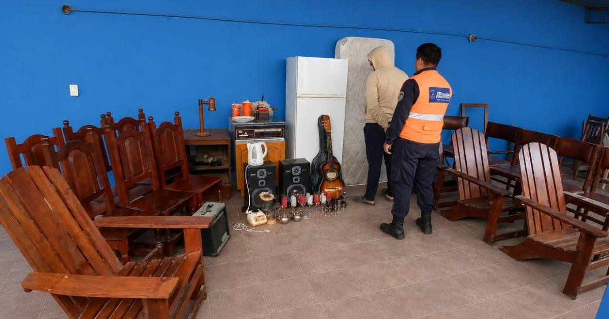 Saquearon una casa deshabitada- un detenido y todos los bienes recuperados