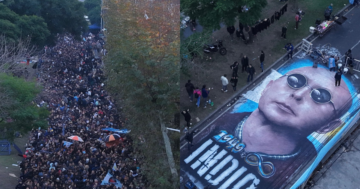 EN VIVO Una multitud histoacuterica en Avellaneda para despedir a Indio Solari