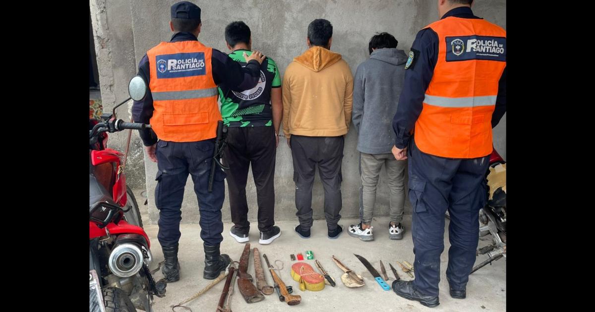 Detienen a tres cuatreros durante allanamientos en viviendas