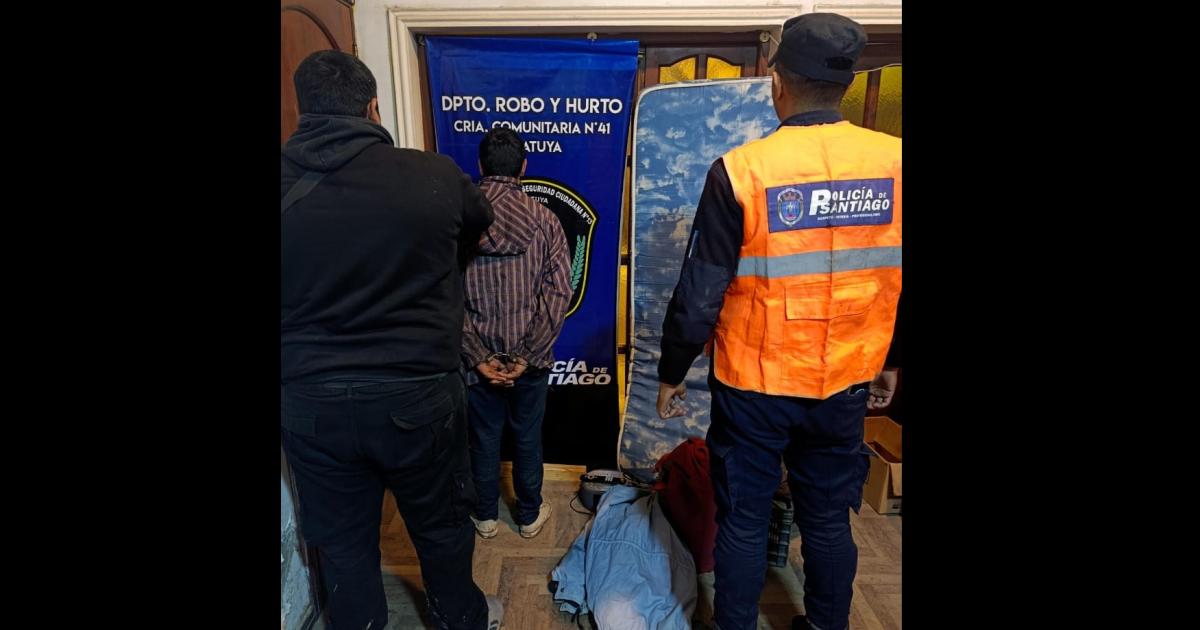 Antildeatuya- cayoacute Chingolo tras un allanamiento por una causa de robo