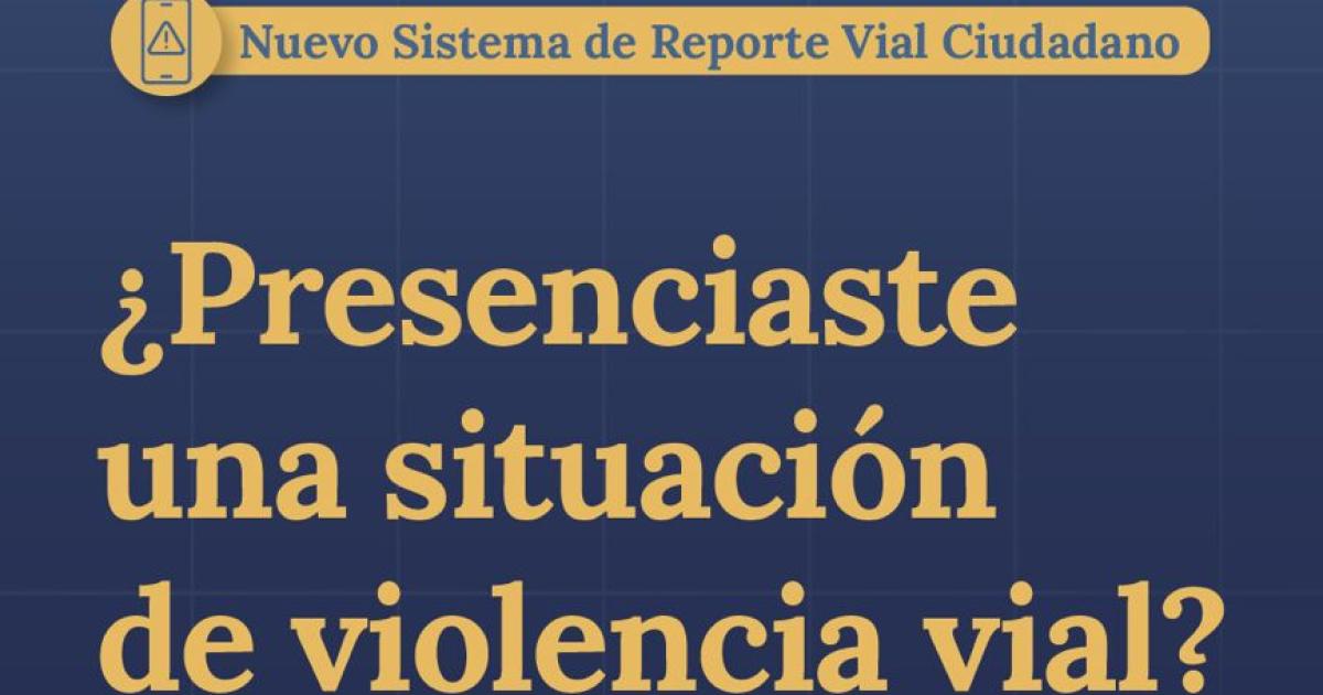 Sistema de reporte vial ciudadano- nueva medida para sancionar a los conductores irresponsables