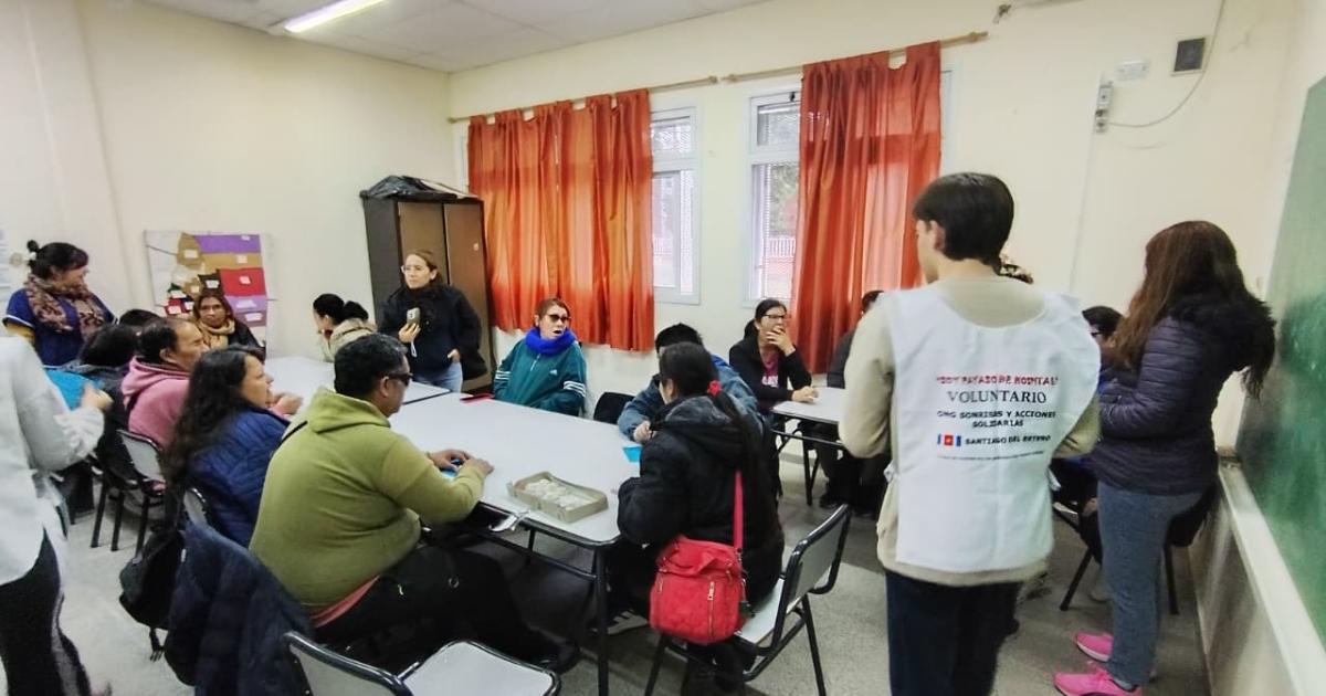 Realizaron una jornada de sanacioacuten colectiva para personas con discapacidad visual