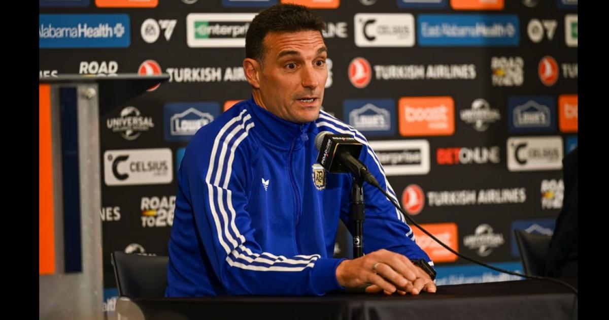 Scaloni analiza liacutenea de 3 para el debut de Argentina en el Mundial 2026