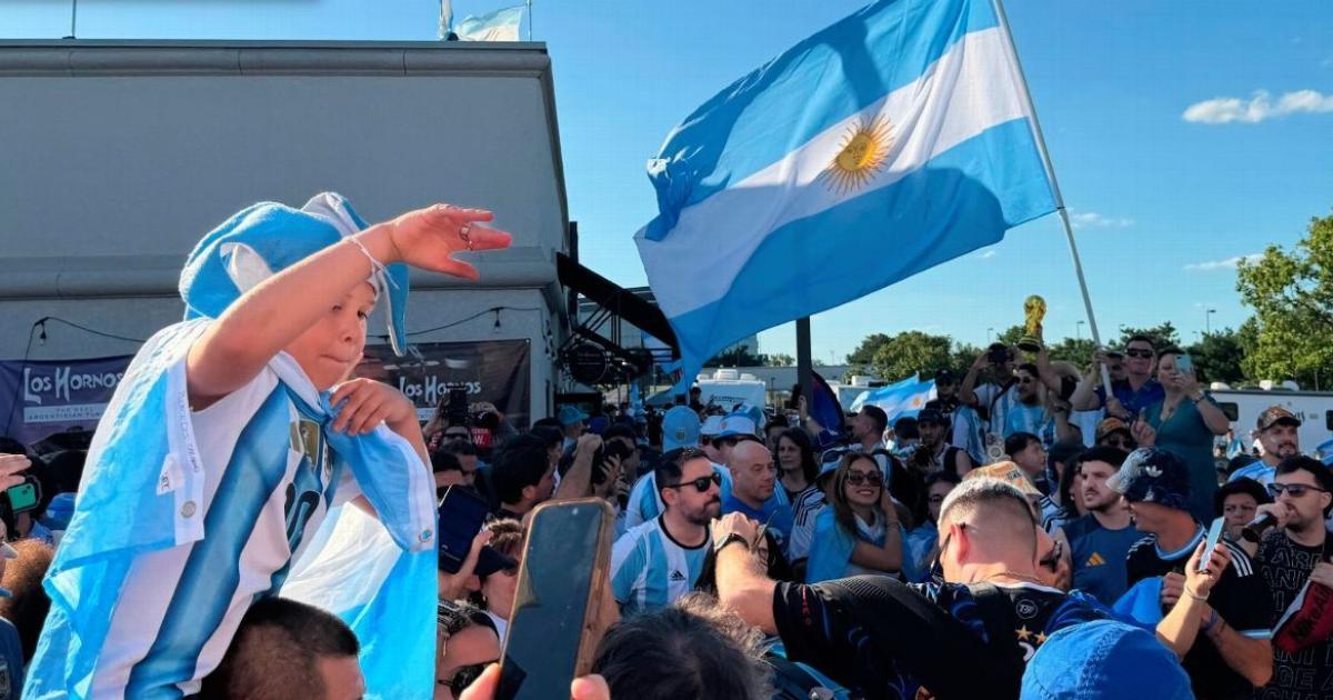 Los hinchas argentinos se hicieron sentir con todo en Kansas City