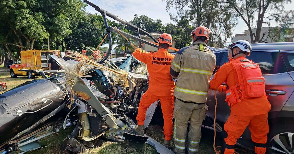 Asiacute quedoacute el helicoacuteptero donde viajaba Gaspi que se estrelloacute en Riacuteo de Janeiro