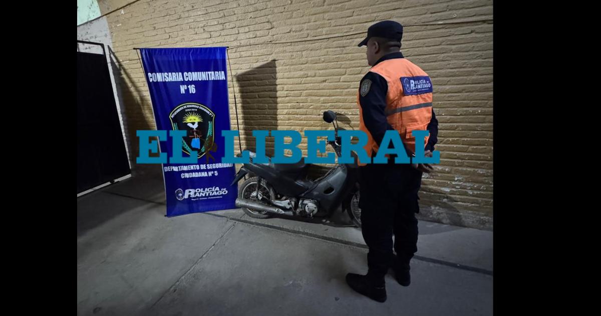 Recuperan una moto robada en La Banda y detienen al peligroso Perra Gorda