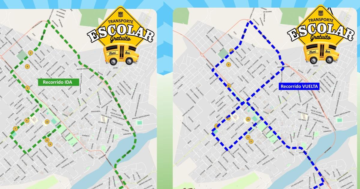 Desde hoy funcionaraacute el Transporte Escolar Gratuito en Las Termas