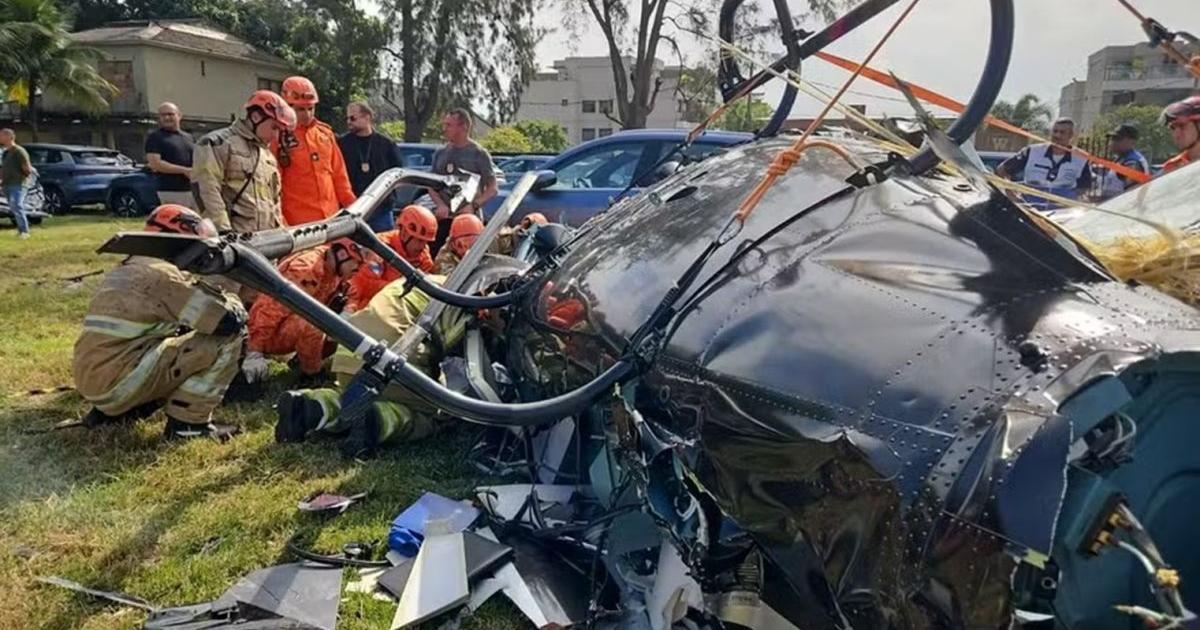 Asiacute quedoacute el helicoacuteptero donde viajaba Gaspi que se estrelloacute en Riacuteo de Janeiro