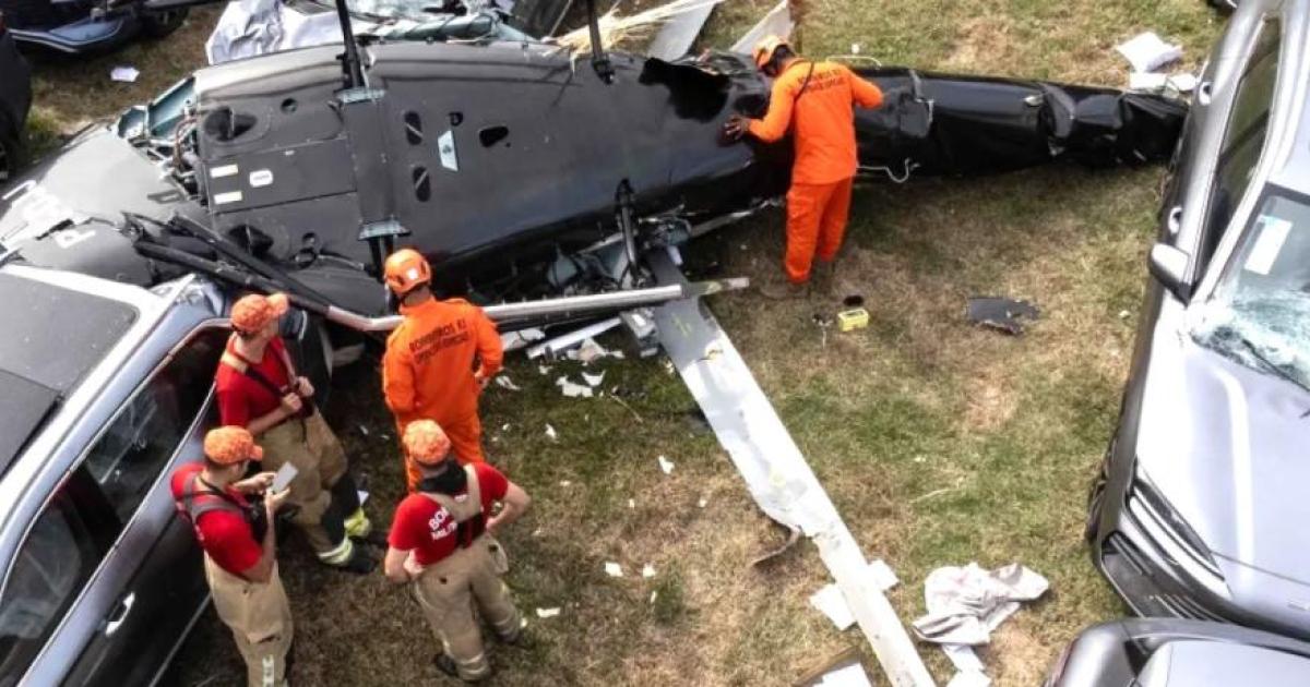 Asiacute quedoacute el helicoacuteptero donde viajaba Gaspi que se estrelloacute en Riacuteo de Janeiro