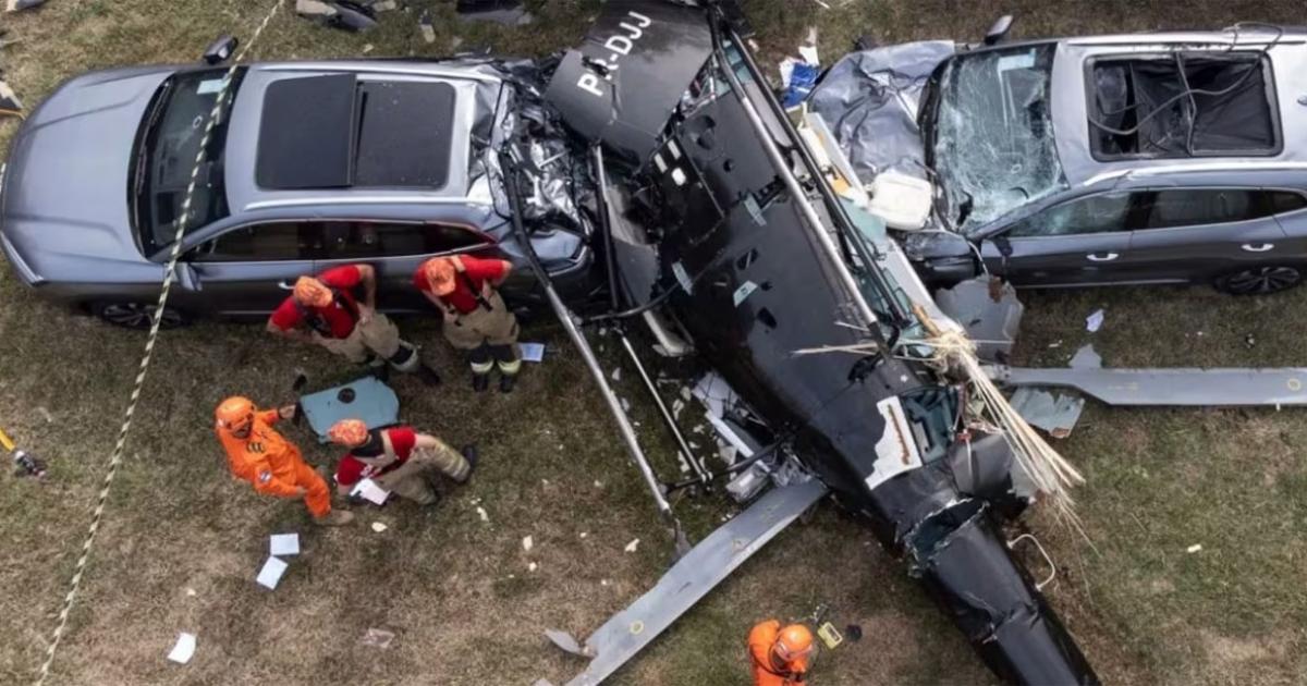 Asiacute quedoacute el helicoacuteptero donde viajaba Gaspi que se estrelloacute en Riacuteo de Janeiro
