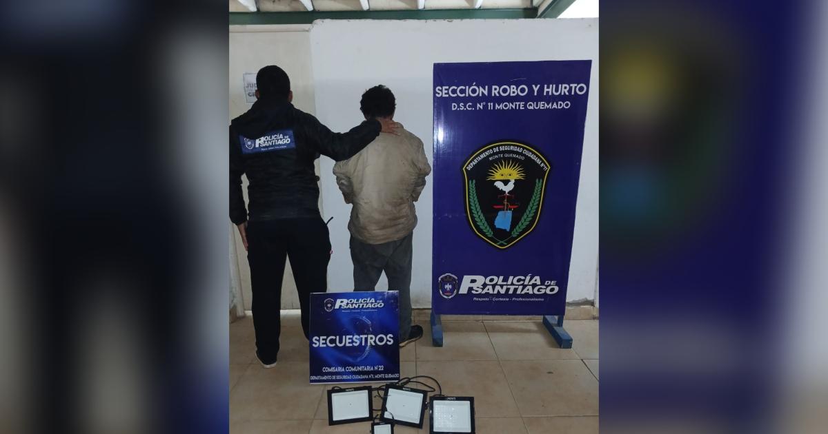 Detienen a un sujeto y recuperaron reflectores robados de una fundacioacuten