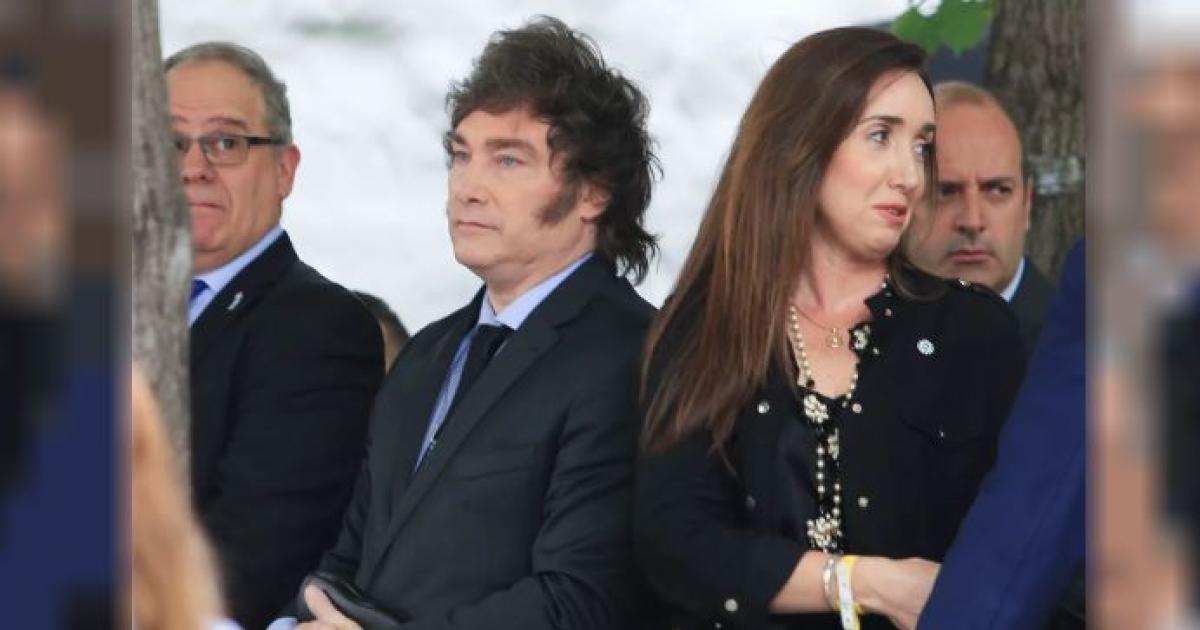 Victoria Villarruel junto a Javier Milei - Foto- gentileza NA