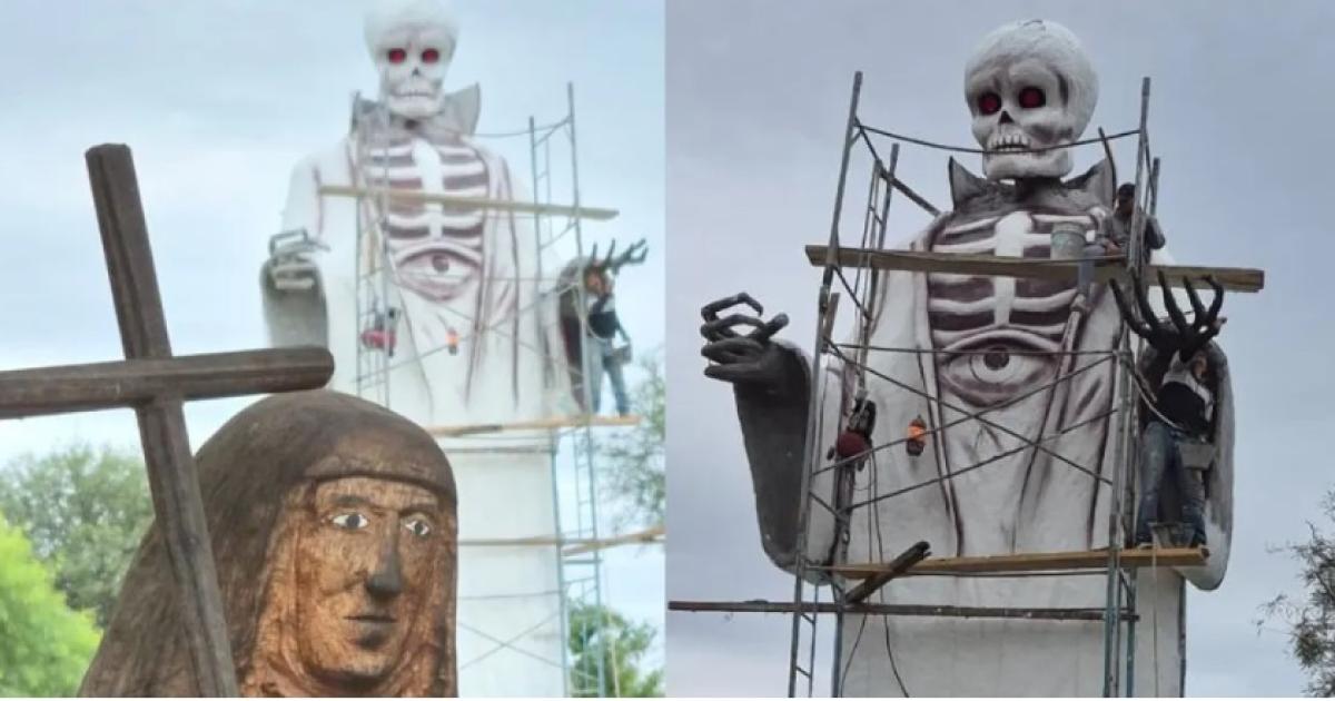 Murioacute el propietario de la estatua de San La Muerte en La Banda
