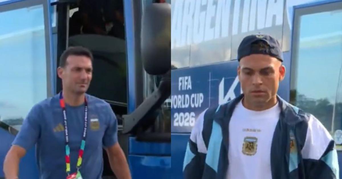 iexclLa Seleccioacuten argentina llegoacute al estadio en Kansas City