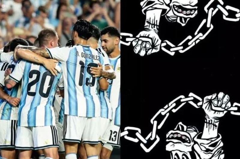 iexclA brillar Argentina- el guintildeo de Conmebol a Los Redondos que enamoroacute a los hinchas antes del debut