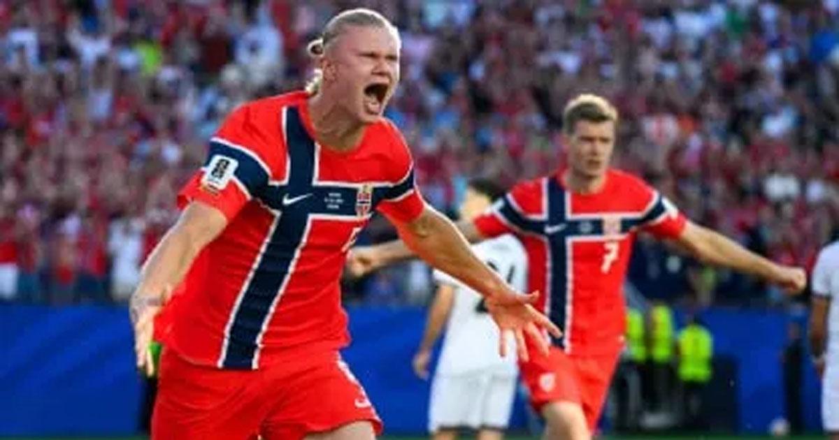 Con doblete de Haaland Noruega goleoacute 4-1 a Irak en un partidazo