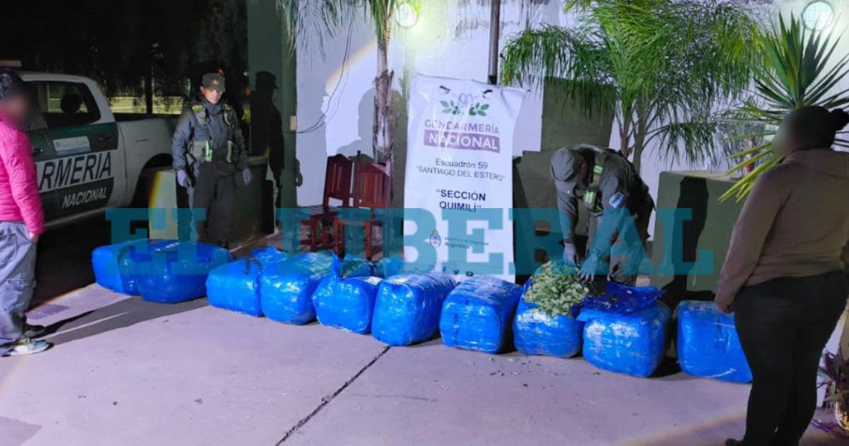 Secuestran un cargamento de Secuestran 768 kilos de hojas de coca en Santiago del Estero