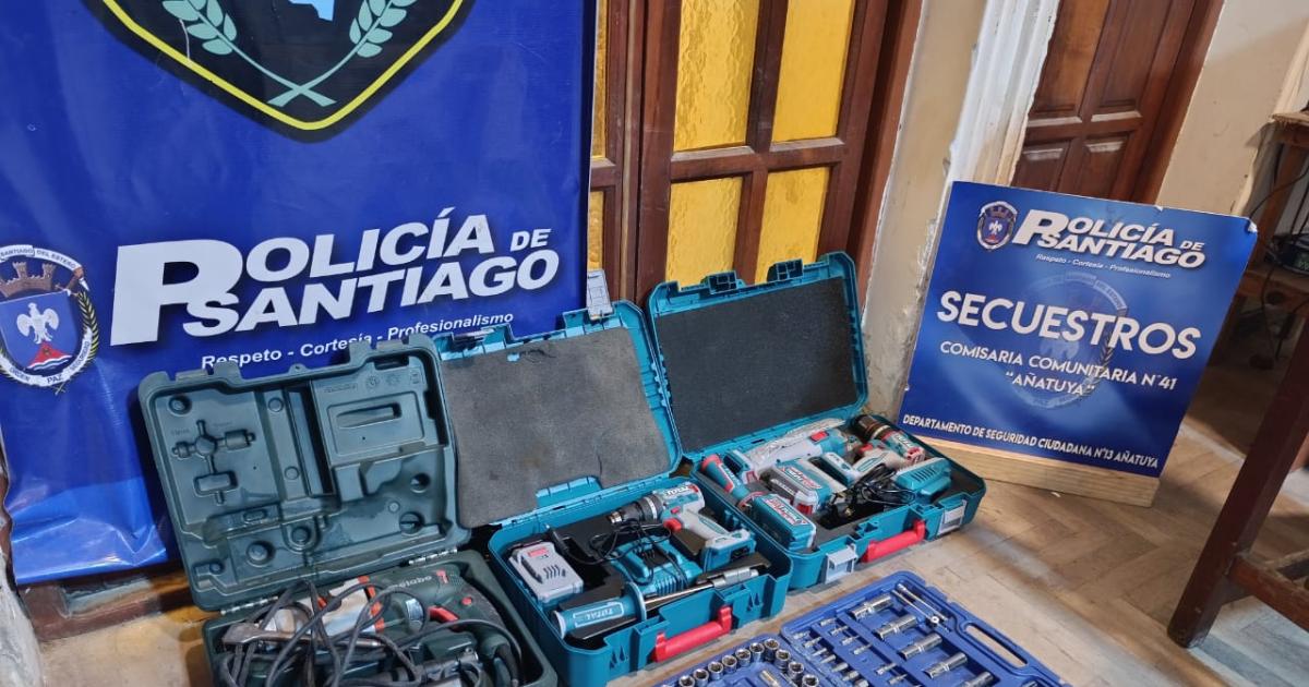 Recuperaron herramientas robadas y detuvieron a un sospechoso en Antildeatuya