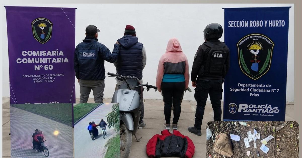 Negro Joyero y Moni cayeron por el asalto a una jubilada de 75 antildeos