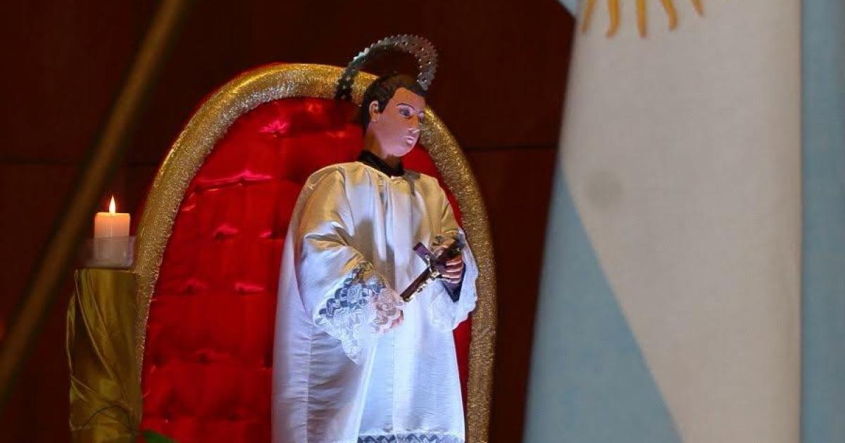 Hoy se realizaraacuten los actos centrales en honor a San Luis Gonzaga