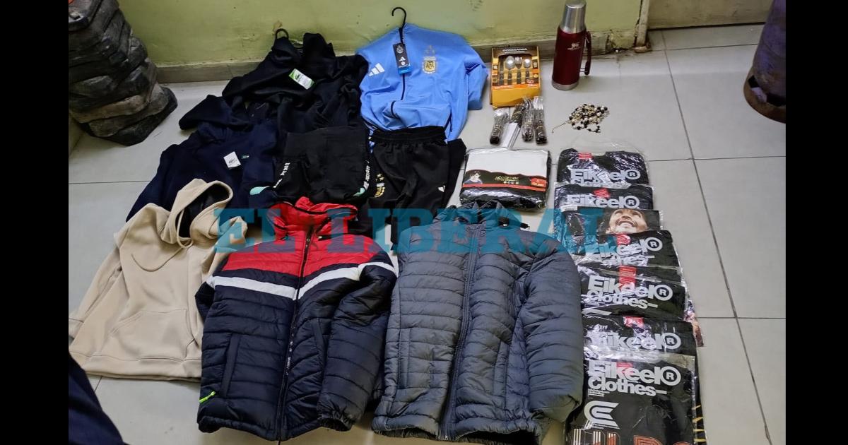 Atraparon a Pichi con ropa robada y un termo Stanley