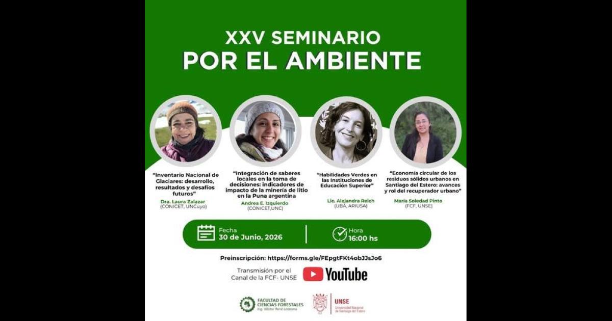 Ultiman detalles para el XXV Seminario Por el Ambiente