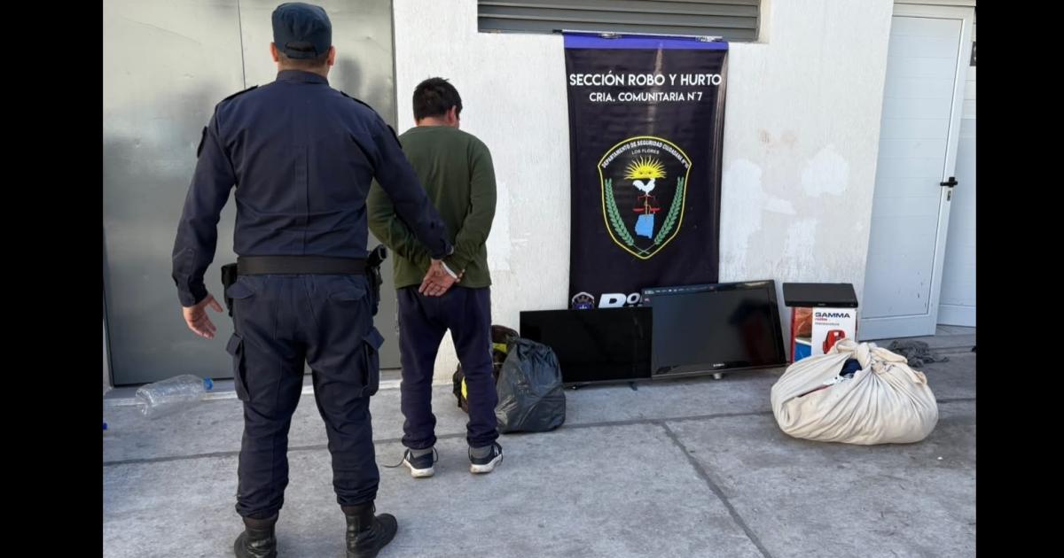 Le desvalijoacute la casa a una docente y fue apresado en un allanamiento