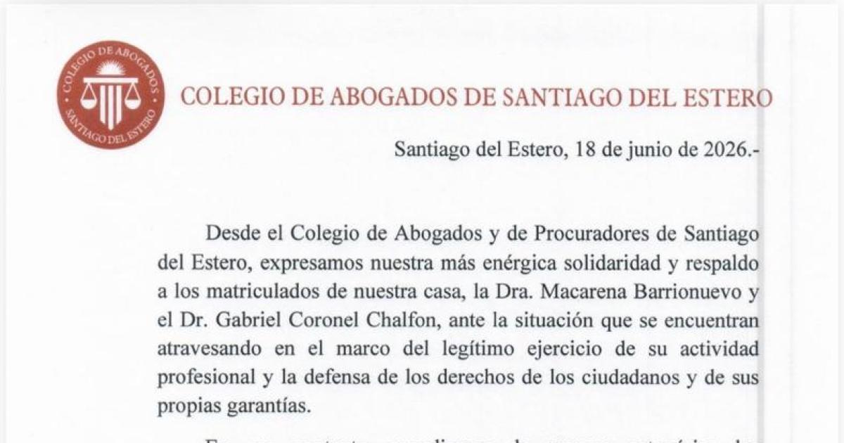 El Colegio de Abogados respaldoacute a 2 matriculados amenazados en causa por un viaje de egresados
