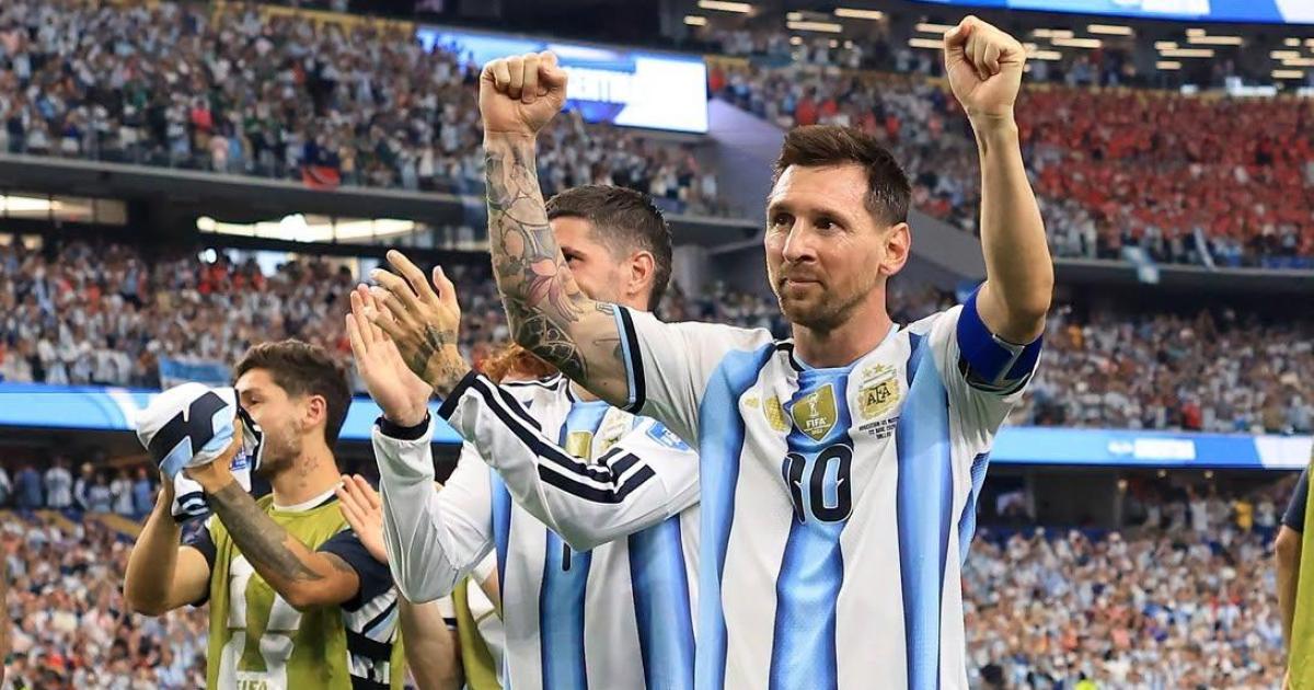 Messi hizo un gran partido y fue elegido figura