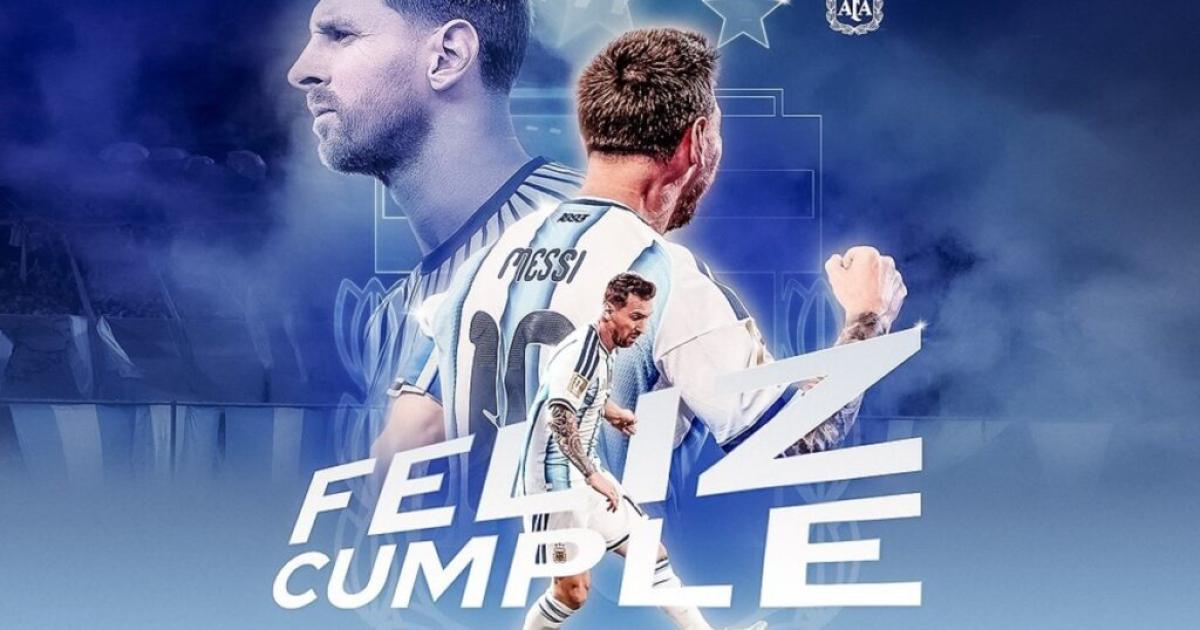 Compantildeeros exfutbolistas y dirigentes saludaron a Messi por su cumpleantildeos 39