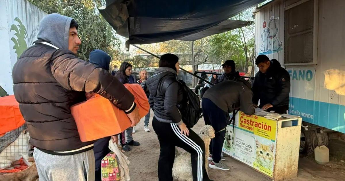 La jornada de castracioacuten gratuita tuvo gran convocatoria en Las Termas