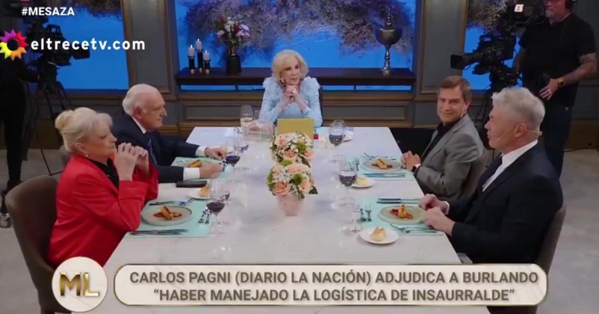  Mirtha Legrand cruzoacute a Fernando Burlando y le preguntoacute si llevoacute dinero a la casa de Martiacuten Insaurralde