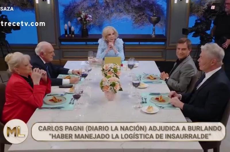  Mirtha Legrand cruzoacute a Fernando Burlando y le preguntoacute si llevoacute dinero a la casa de Martiacuten Insaurralde