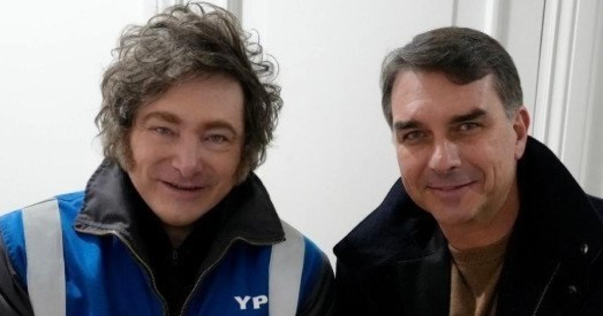 Milei recibioacute a Flavio Bolsonaro y suspendioacute su viaje a la Cumbre del Mercosur 