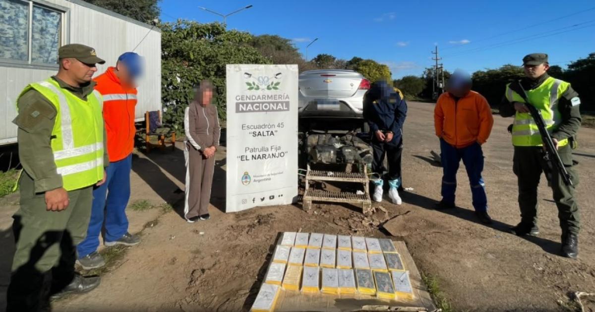 Ruta 9 y 34- Gendarmeriacutea halloacute 27 kilos de cocaiacutena sumergidos dentro del tanque de combustible de un auto