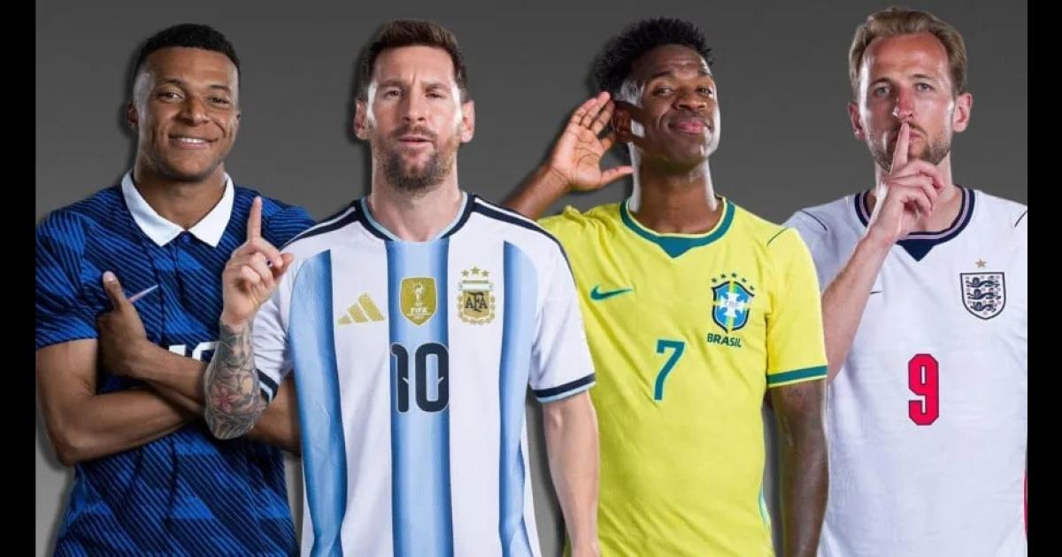 El top 20 del Mundial 2026 Messi en el segundo lugar