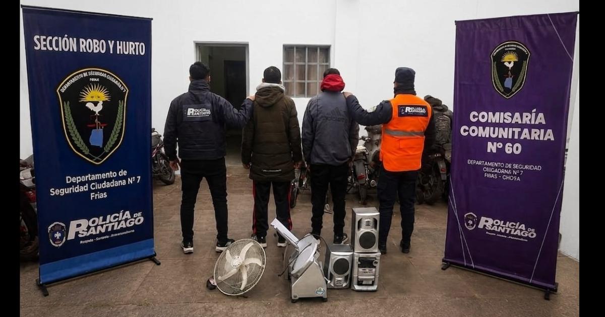 Dos detenidos y elementos recuperados tras el robo a un comercio en construccioacuten