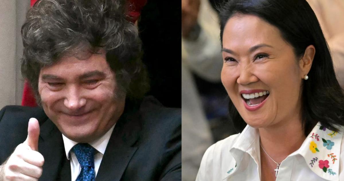 Milei se comunicoacute con Keiko Fujimori y evaluacutea viajar a Peruacute para su asuncioacuten