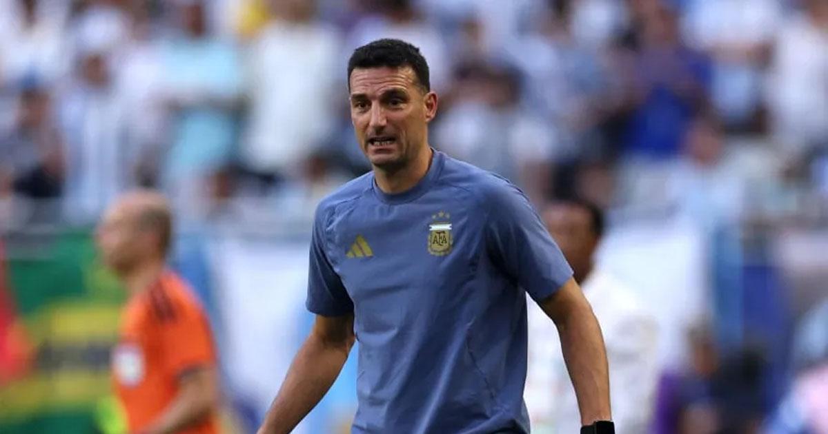 Scaloni sincero- Hubiera sido una locura perder en mi partido 100