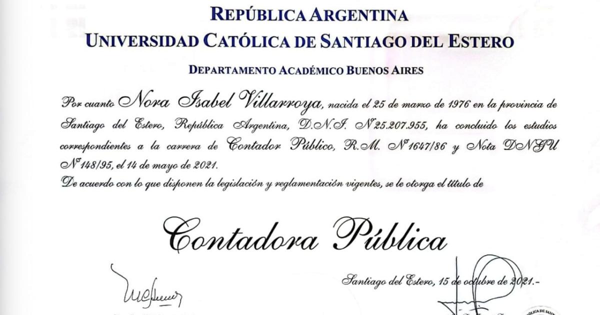 Nora Villarroya- Yo soy contadora y la acusacioacuten es falsa yo soacutelo pague deudas de la empresa