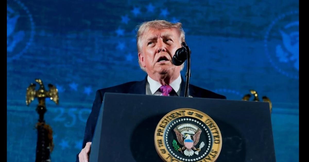Trump encabezoacute el acto por los 250 antildeos de la Independencia de EEUU con un discurso nacionalista- No queremos comunistas en nuestro paiacutes