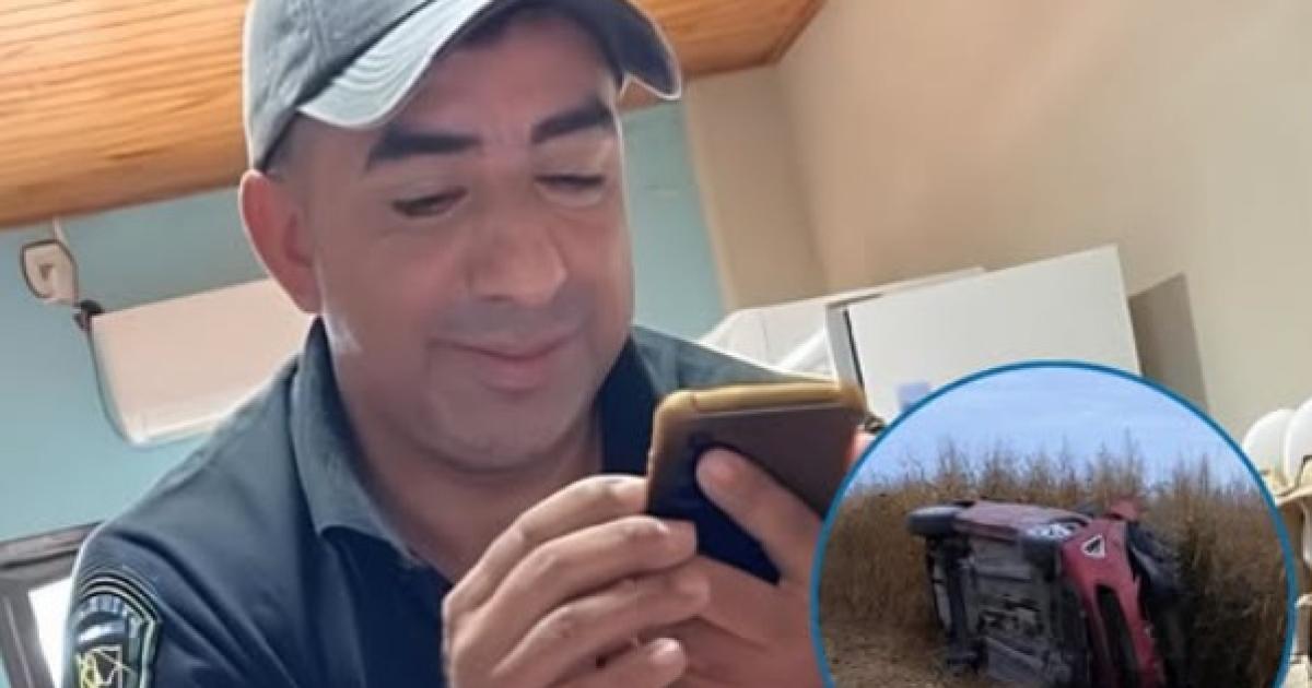 Sargento primero de la Policiacutea murioacute tras volcar su auto en la Ruta Provincial 6