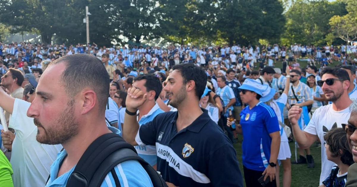 Atlanta vibroacute con los miles de hinchas argentinos que armaron otro banderazo