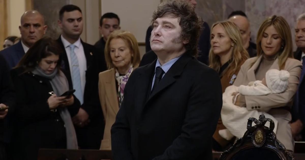 Sin Villarruel Javier Milei participoacute del Tedeum patrio acompantildeado por su nuevo Gabinete