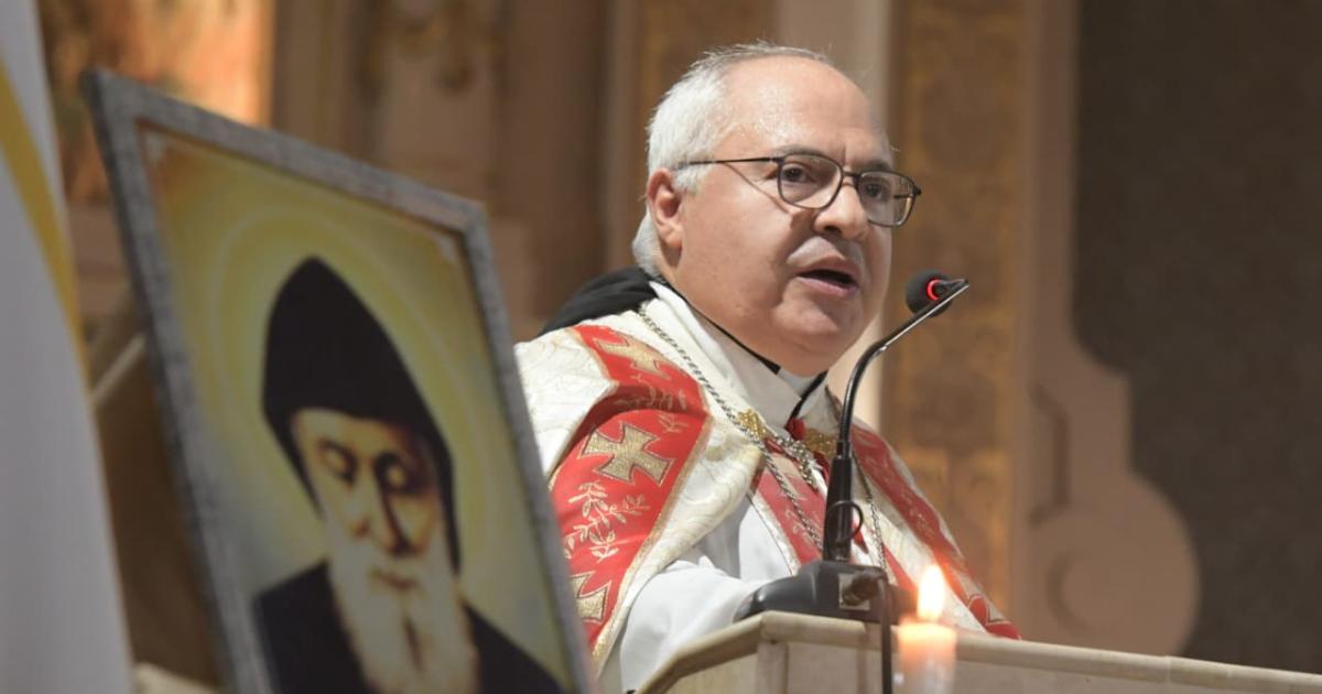 Este viernes se entronizoacute la imagen de San Charbel en la Catedral de Santiago del Estero