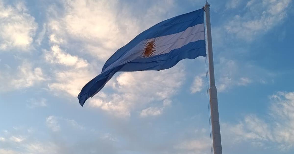 Friacuteas celebroacute en el Monumento a la Bandera el pase de Argentina a la final