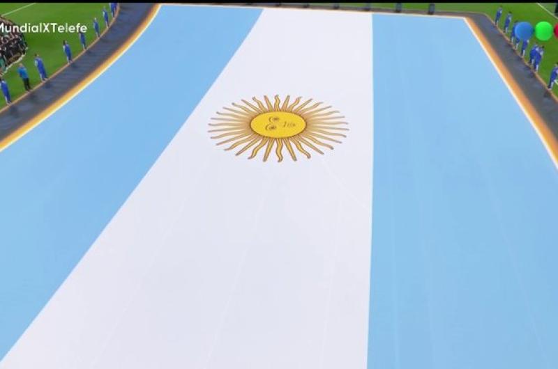 VIDEO  Piel de gallina- el himno argentino retumboacute en todo el estadio de Atlanta