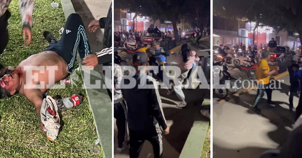Una batalla campal en la calle terminoacute con graves disturbios en el hospital local