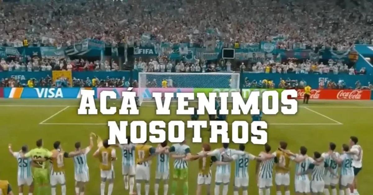 VIDEO Acaacute venimos nosotros- el homenaje de la AFA en la previa de la final